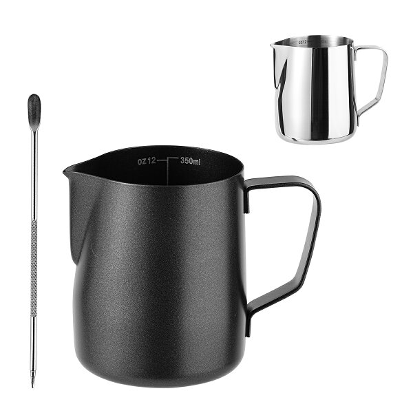 ミルクピッチャー350ml 600ml 900ml vs ステンレス ミルクジャグ ミルクピッチャー 徹底比較！どっちを選ぶべき？